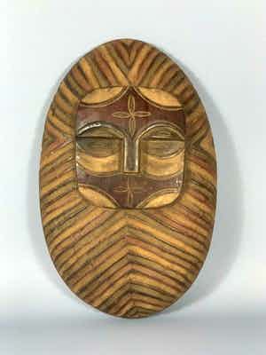 Teke - 180924 - African shield from the Teke - Gabon. verkocht voor € 45!