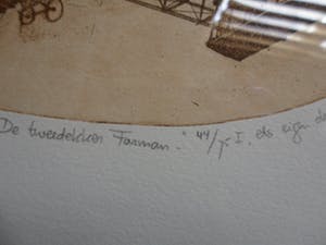 Leentje Linders - Ets. Titel, "De Tweedekker" ( Tasman ). kopen? Bied vanaf 20!