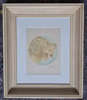 Salvador Dali - "Leo" ("Lion") verkocht voor € 225!