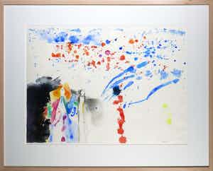 Jef Diederen - Aquarel, Zonder titel - Ingelijst (Groot) verkocht voor € 200!