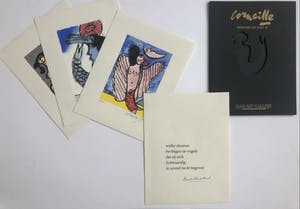 Corneille - 3 zeefdrukken in map mémoire de Bali II samen met poëzie van Bert Schierbeek kopen? Bied vanaf 310!