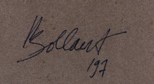 Jan Bollaert - Acryl op papier, K.I.-clown - Ingelijst kopen? Bied vanaf 50!