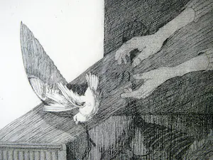 Hester de Beus - Vogels -ets 1985- kopen? Bied vanaf 35!