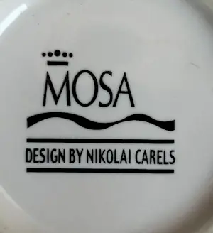 N.V. Porselein- en Tegelfabriek Mosa - Marianne Rebel - koffiebekers (4) kopen? Bied vanaf 20!