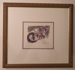 Corneille - La Negresse - gesigneerd - ingelijst - 200 ex. kopen? Bied vanaf 1!