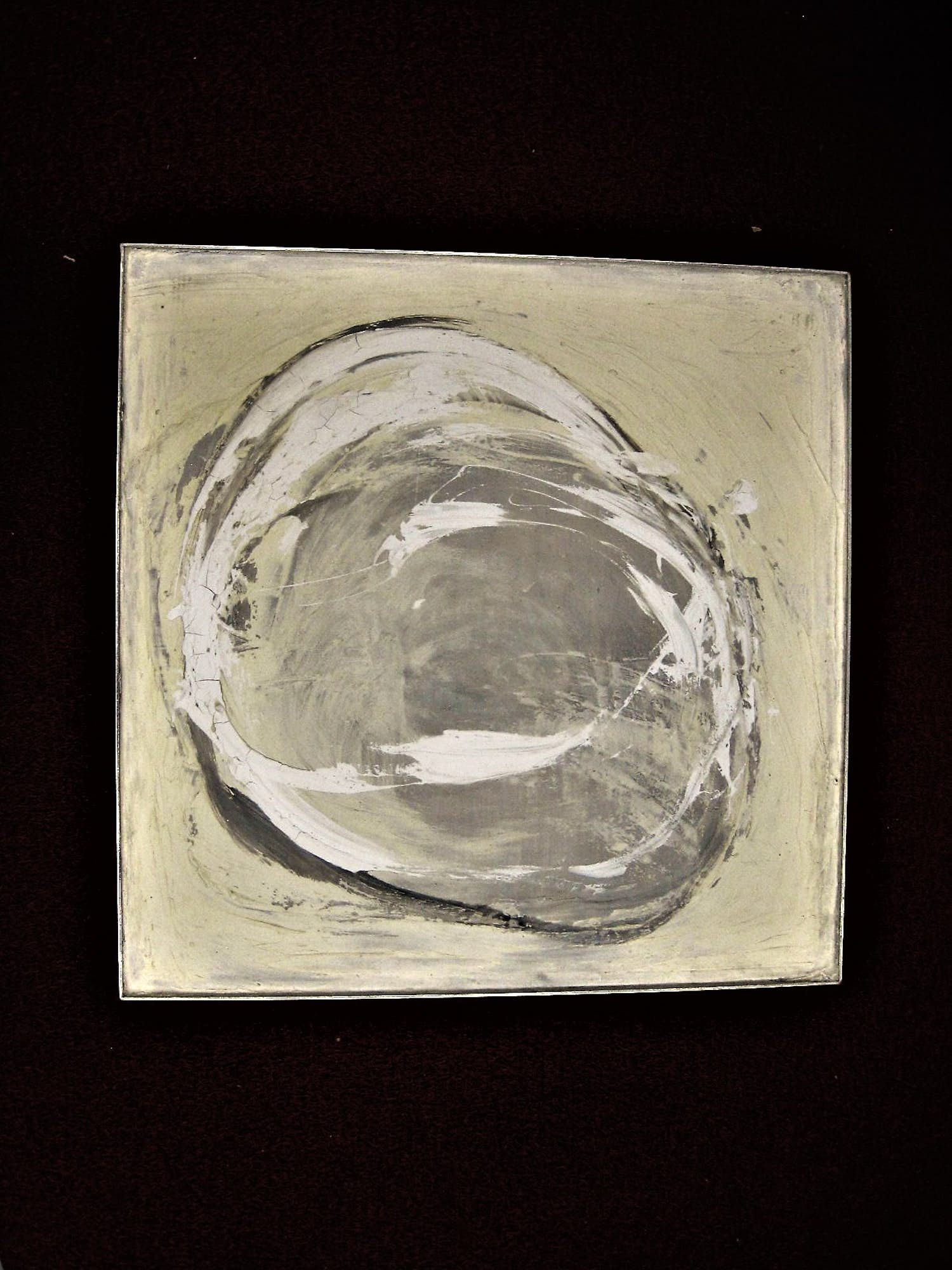 Niet of onleesbaar gesigneerd - Grote Abstracte gemengde techniek "Equilibre primal" gesigneerd kopen? Bied vanaf 1!