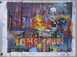 Peter Klashorst - Acryl op zeil, Max Verstappen / Red Bull Racing (Zeer Groot) kopen? Bied vanaf 250!