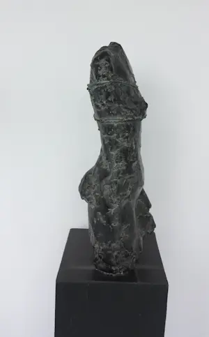Kiny Copinga - Brons, Vrouwelijke torso in draad gewikkeld (Groot!) kopen? Bied vanaf 1400!