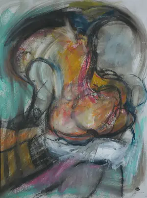 Sophie Mellema - Gemengde techniek op papier, Zonder titel - Ingelijst kopen? Bied vanaf 75!