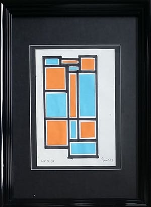 Siep van den Berg - Colagge in blauw op papier kopen? Bied vanaf 100!