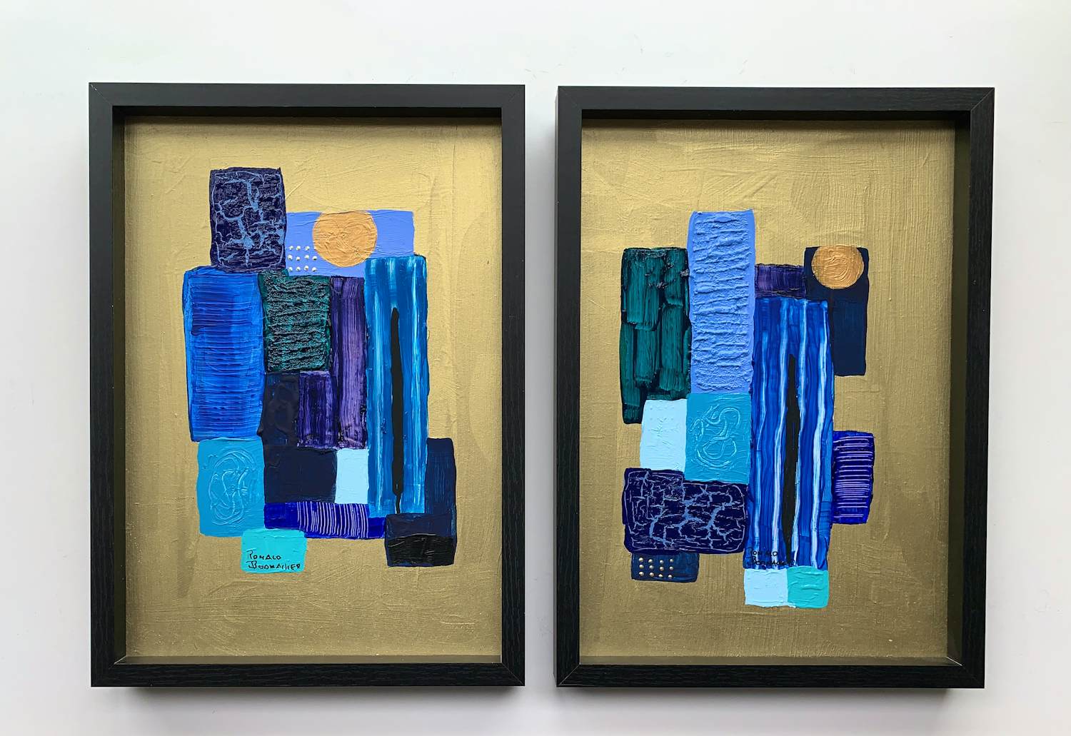 Ronald Boonacker - Italiaans Landschap /DUO I II (Certificaat van echtheid) verkocht voor € 100!