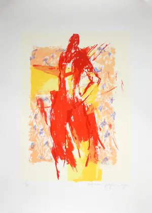 Robbert Fortgens - Zeefdruk, Abstracte compositie kopen? Bied vanaf 35!