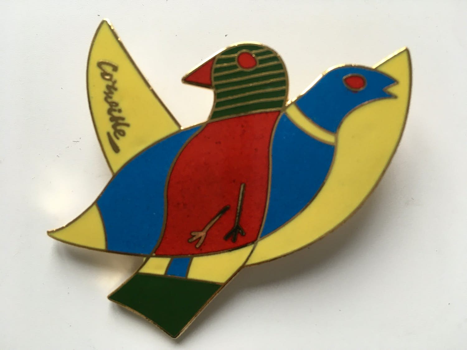 Corneille - Zeldzame broche van Corneille nieuw in doos verkocht voor € 65!