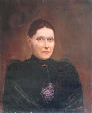 Niet of onleesbaar gesigneerd - Olieverf op doek, “Portret vrouw” – gesigneerd – oud – 65 x 54 cm. verkocht voor € 1!