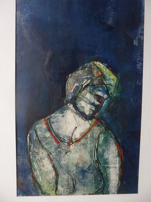 Paul Elshout - Gouache . Titel. Cleo II kopen? Bied vanaf 40!