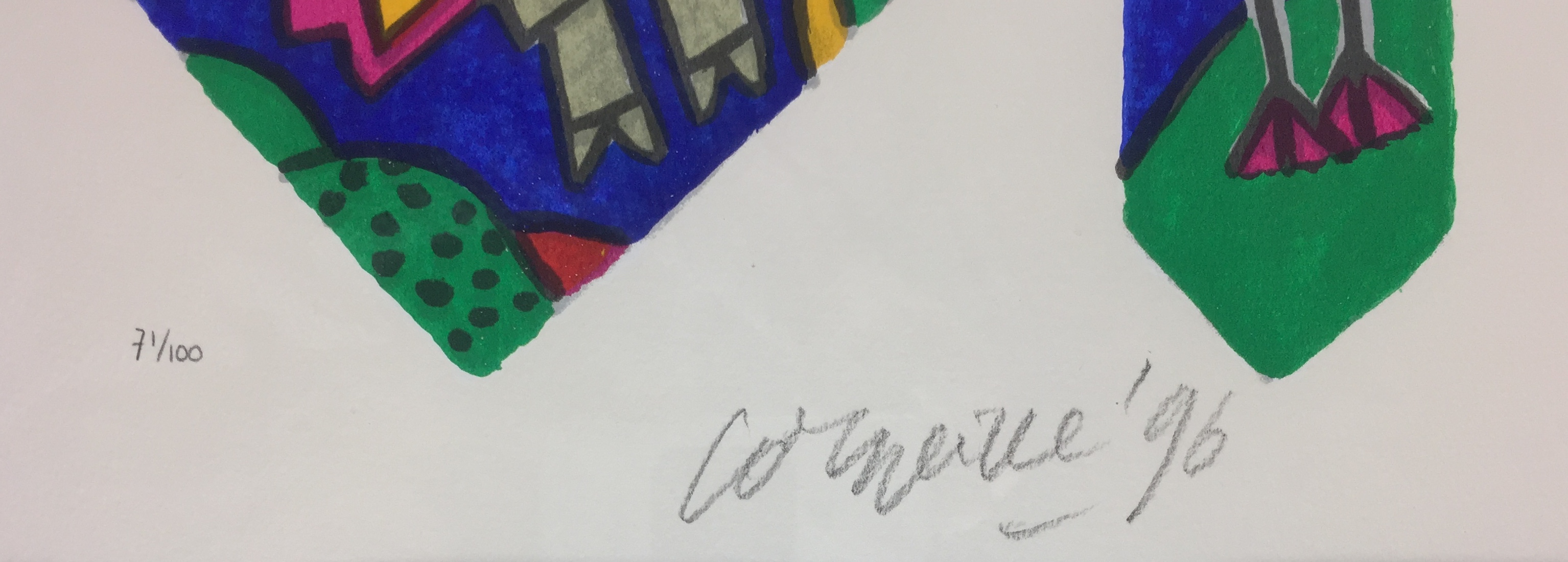 Corneille - zeefdruk, 'Ontwerp stropdas', 1998 (INGELIJST) kopen? Bied vanaf 199!