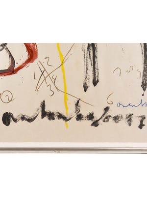 Anton Heyboer - 1, 2, 3, 4 - Groot, ingelijst en origineel werk kopen? Bied vanaf 750!