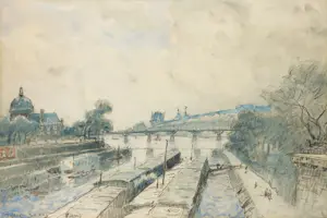 Frank Myers Boggs - Aquarel, Paris - Ingelijst kopen? Bied vanaf 250!