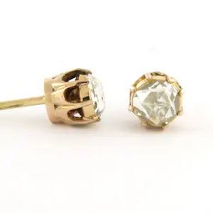 14k rosé gouden solitair oorknoppen met roos geslepen diamant tot. 0.70ct kopen? Bied vanaf 760!