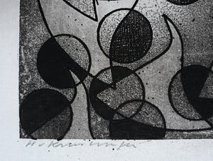 Harry van Kruiningen - Compositie, aquatint ets kopen? Bied vanaf 50!
