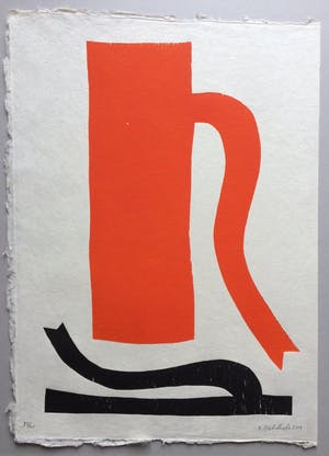 Klaas Gubbels - houtdruk ‘Baselitz’ - 2011 - oplage 40 ex. kopen? Bied vanaf 525!