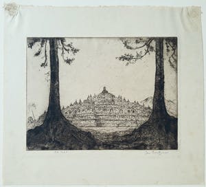 Jan Poortenaar - Boroboedoer, complete uitgave met 6 gesigneerde etsen kopen? Bied vanaf 250!