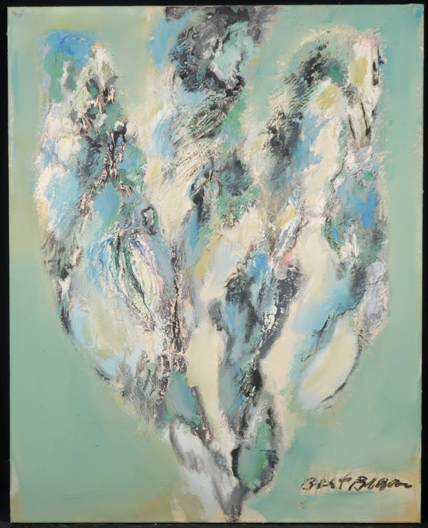 Bert Braam - Bert Braam: Acryl op doek, Plantaardig kopen? Bied vanaf 120!