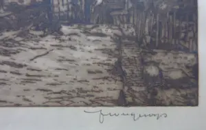 Hendrik Weegewijs - LOT VAN 2 WERKEN / ZW-W ETS / 25x33cm / SIG kopen? Bied vanaf 25!