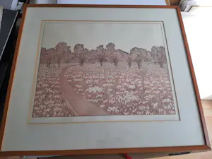 Peter Redeker - Ets, Landschap 1B kopen? Bied vanaf 40!