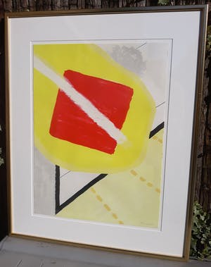Roger Raveel - De schilderijenoptocht, litho (mooi ingelijst, groot) kopen? Bied vanaf 1050!