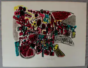 Corneille - Litho: Floraison pour oiseaux au creux d'une colline - 1962 kopen? Bied vanaf 499!