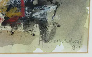 Helen Nieuwendijk - Gemengde techniek op papier, Zonder titel - Ingelijst kopen? Bied vanaf 50!