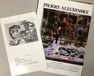 Pierre Alechinsky - "Zwart" 1978 - met Appel en Hugo Claus - "Alechinsky" 1993 - 2 Boeken kopen? Bied vanaf 70!