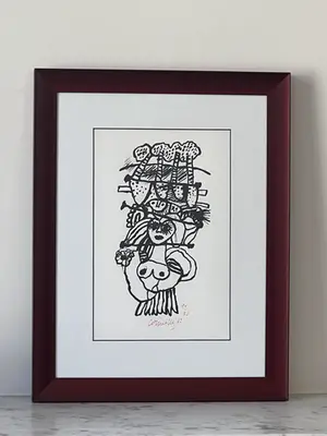 Corneille - Totem Woman - ingelijst - 19/30 kopen? Bied vanaf 250!