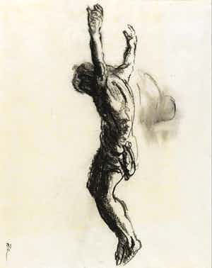 Luis Filcer - Houtskool, Corpus Christi verkocht voor € 35!