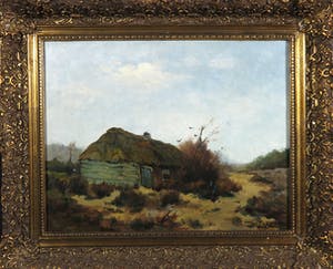 Martinus Josephus Nefkens - Olieverf op doek, Boerderij - Ingelijst kopen? Bied vanaf 100!