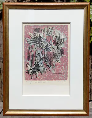 Corneille - Vol allègre des oiseaux, litho (mooi ingelijst) kopen? Bied vanaf 395!