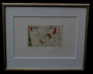 Anton Heyboer - Ingelijste ets - 1984 kopen? Bied vanaf 200!