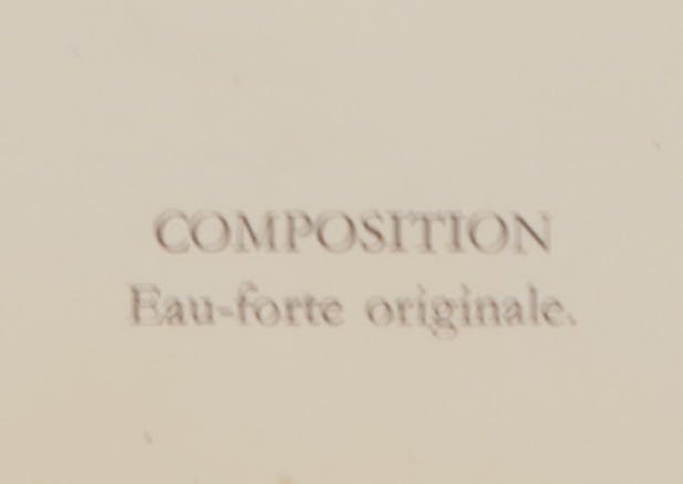 Raoul Dufy - Originele ets, Composition kopen? Bied vanaf 190!
