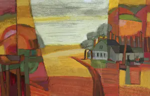 Ton Schulten - handgesigneerde zeefdruk | 'Zomer' | 1995 (KEURIGE LIJST) kopen? Bied vanaf 400!