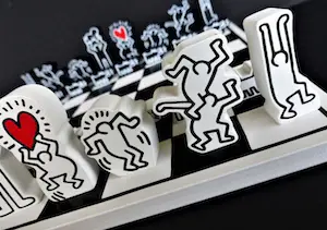 Keith Haring - Keith Haring Schaakspel - inclusief originele doos kopen? Bied vanaf 70!