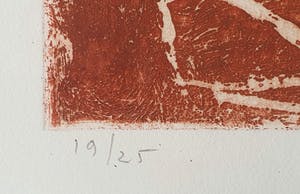 Jan Montyn - Ets - 1991 - Ingelijst kopen? Bied vanaf 115!