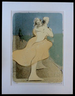 Ronald Tolman - dansende vrouw met kind - 1989 kopen? Bied vanaf 90!
