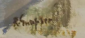 Rein Snapper - Olieverf op doek, Bloemenmarkt Brussel - Ingelijst kopen? Bied vanaf 80!