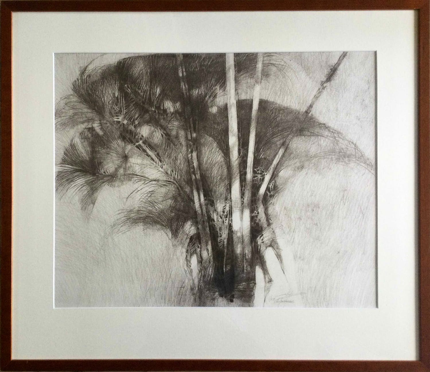 Ab Jongmans - Palm | grote litho - ingelijst verkocht voor € 39!