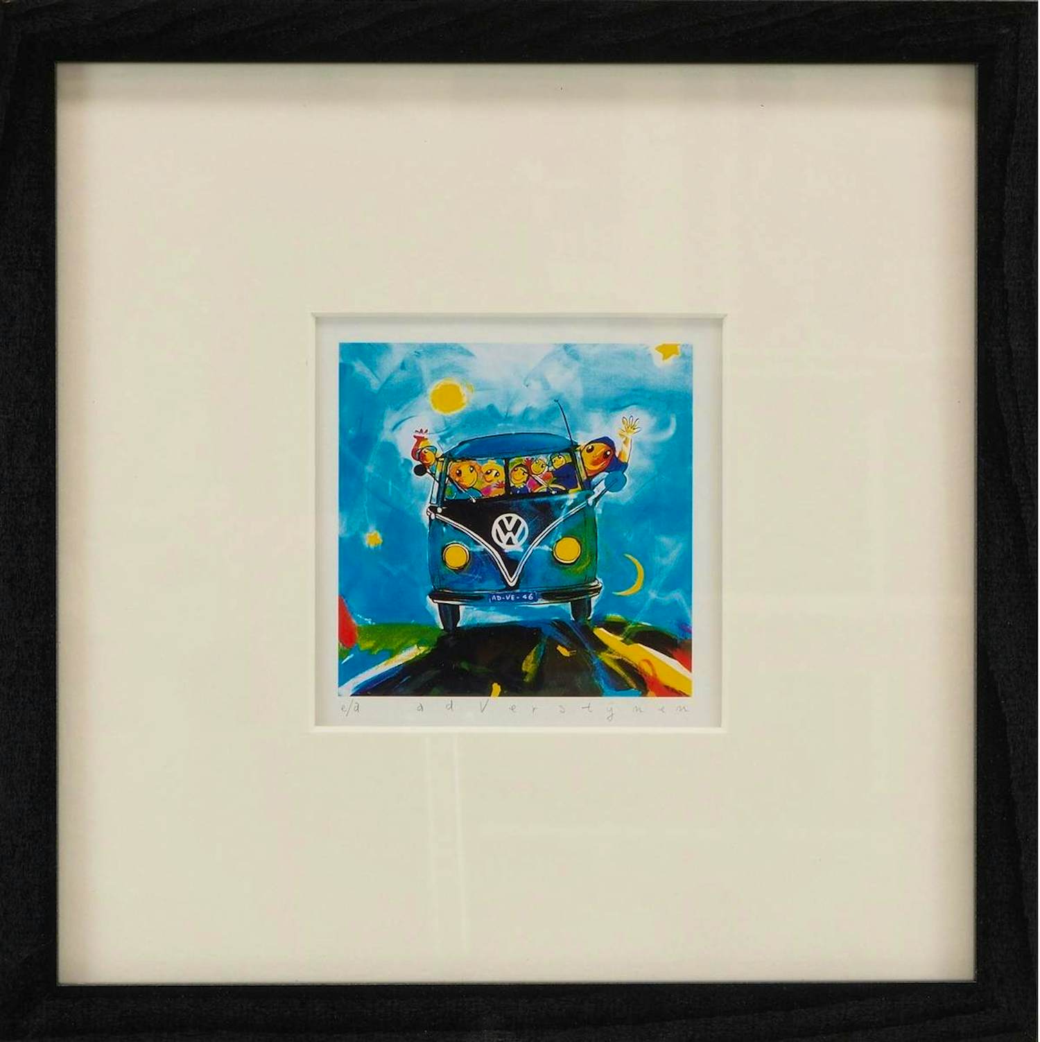 Ad Verstijnen - Kleurenzeefdruk VW BUS IN NIEUWE LIJST!!! kopen? Bied vanaf 55!