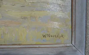 Willem Frederik Noordijk - Landschap met korenschoven kopen? Bied vanaf 100!