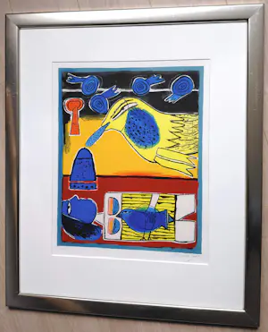 Corneille - La venue du grand oiseau, zeefdruk (mooi ingelijst) kopen? Bied vanaf 295!