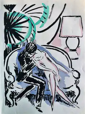 AcheterKees van Dongen - De kus 1925? Enchérissez de 325!
