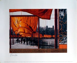 Christo - The Gates-offset op gehamerd karton- handgesigneerd kopen? Bied vanaf 230!